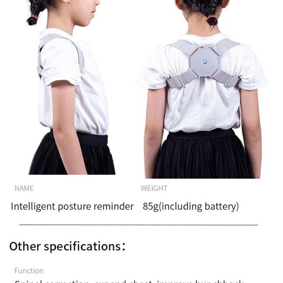 Smart Posture Corrector for Women Men Kids, Electronic Posture Reminder with Sen - Picture 8 of 12